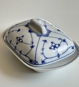 Maselnica maselniczka pojemnik na masło ser kobalt Strohblume Indish blau