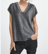 Medicine nowa bluzka t shirt brokatowa ze srebra nitka XS S