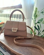 Torebka beżowa do ręki lub na ramie