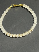 Bransoletka Kryształ górski Złocenie 14K