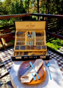 Walizka sztućce na 12 osób likwidacja magazynu 