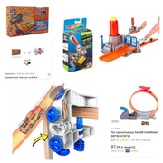 Hot Wheels - Wyrzutnie, pętla, zacisk... - DWW94, FWM88, CFC56, DLF01/DLF0