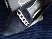 półbuty damskie naturalny zamsz