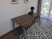 Biurko z organizerem kabli 160 x 100(80)