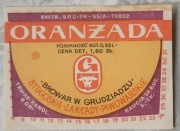 NAPOJE "PRL" ORANŻADA BROWAR GRUDZIĄDZ-LIKWIDACJA KOLEKCJI