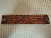 Skórzana bransoletka opaska na nadgarstek 