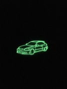 Brelok Honda Civic Neon Green
