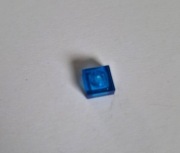 LEGO oryginalny element 3024 płytka 1x1 kolor c. niebieski transparentny 