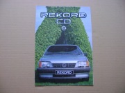 prospekt Opel Rekord CD, lata 80