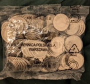 Monety "1 złoty "2025r saszetka bankowa jak na foto