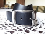 Skórzany pasek Wojas - 85 - czarny