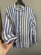 Bonmarche duża wiskozowa lniana koszula z lnu pasiak 20 xxxl 4XL