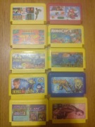 Zestaw 10 gier Pegasus Famicom - Mario, Castlevania, Dyskietki 