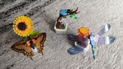 Klocki - kwiat plus owad - 3 zestawy (nie LEGO)