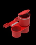 Samochodowy organizer 3w1 Telefon / Tablet, Kubki i Odpady