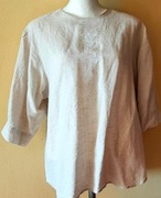 bluzka z haftem len asymetria r. 44