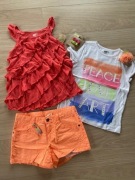 CRAZY 8 BLUZKA TOP SPODENKI NOWE 6-8 LAT 128 CM