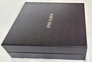 PRADA pudełko po torebce granatowe 30x33x11cm