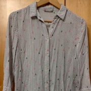 Wiskozowa jasnoszara koszula oversize Orsay 36 S