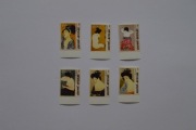 Gwinea Bissau Sw 2744-49** akty kobiece, obrazy japońskie /imp/
