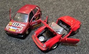 Złom modelarski 1:24 Bburago - Maisto PORSCHE - FIAT na części 