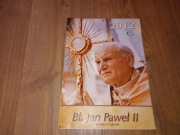 Kalendarz ścienny katolicki papieski papież Jan Paweł II 2012