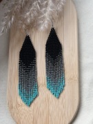 Kolczyki z japońskich koralików.