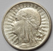 2 złote Głowa Kobiety Polonia 1933 okołomennicza