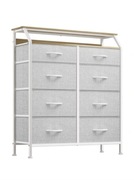 Komoda z tkaniny z 8 szufladami. Duza komodado sypialni salonu