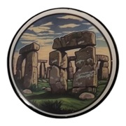 Przepiękny magnes na lodówkę krajobraz Stonehenge 