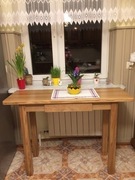 nowa konsola, komoda dab 100% drewno