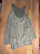 Sukienka zielona khaki bawełniana