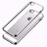 Etui BUMPER GLOSSY TPU na telefon Apple iPhone 6 / 6g srebrne