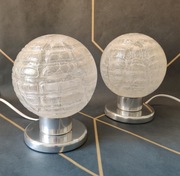 Lampa para nocna Doria Leuchten szkło lata 70 PRL 