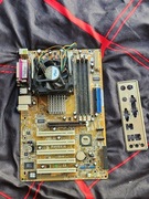 PŁYTA GŁOWNA ASUS P4V8X-X RETRO KOMPUTER + PROCESOR INTEL CELERON 2.4 ghz