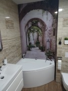 Wanna BESCO RIMA 130x85+ Obudowa Syfon + bateria 3-otworowa BLUE WATER ROGO