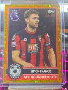 Karta Piłkarska TOPPS Premier League Simon Francis Bournemouth