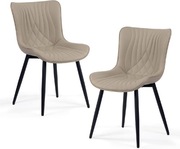 Zestaw 2 krzeseł do jadalni pokoju salonu 