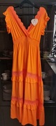 Sukienka Boho maxi. Rozmiar M-L. Wiskoza 100%. Biust do 110 cm 