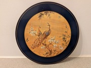 obrazek satynowy – z pawiem