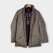 Kurtka męska GAP S M khaki zimowa ocieplana stójka casual elegancka