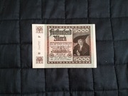 5000 marek 1922, banknot, Niemcy, seria H
