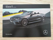 Mercedes E Klasa Cabrio - POLSKI Prospekt Katalog Broszura Klasse Class