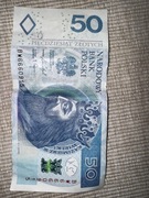 Banknot 50 zł z rzadkim numerem seryjnym 