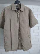 Męska koszula cottonfield z krótkim rękawem khaki 