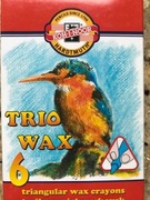 Koh-I-Noor Trio Wax kredki woskowe 8271/1 6 Kol. 8,2 MM