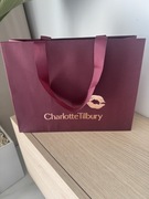 Charlotte Tilbury bordowa torba torebka prezentowa złote Logo 24/ 32/ 10