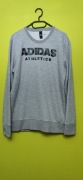 Bluza Adidas athletics street  casual szara z dużym logo na środku 