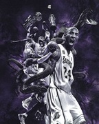 plakat NBA KOBE BRYANT black mamba