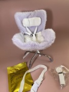 Krzesło fotelik dla lalki labubu lafufu akcesoria do samochodzu